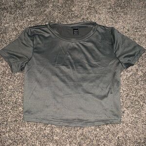 Grey crop top